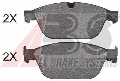ABS 37855 OE Brake Pad Set, disc brake 37855OE