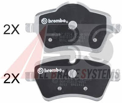 ABS 37535S Brake Pad Set, disc brake 37535S