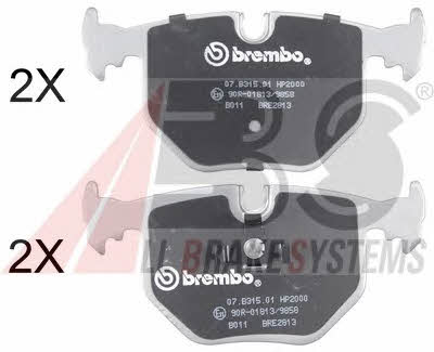 ABS 36715S Brake Pad Set, disc brake 36715S
