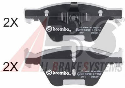 ABS 37551S Brake Pad Set, disc brake 37551S