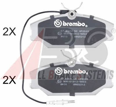 ABS 36769S Brake Pad Set, disc brake 36769S