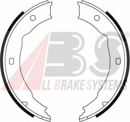 Parking brake shoes Peugeot 607: 9112 ABS Handbrake shoes