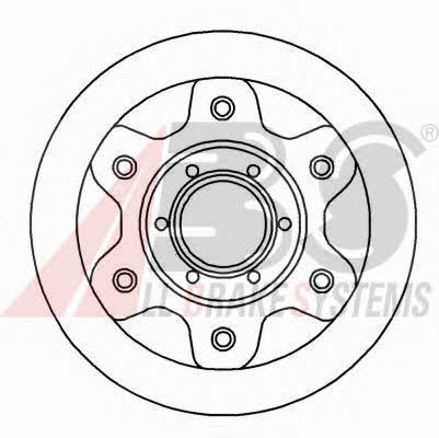 ABS 16943 Unventilated front brake disc 16943 16943 ABS Unventilated front brake disc