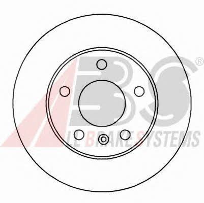Rear solid brake disc ABS 16955