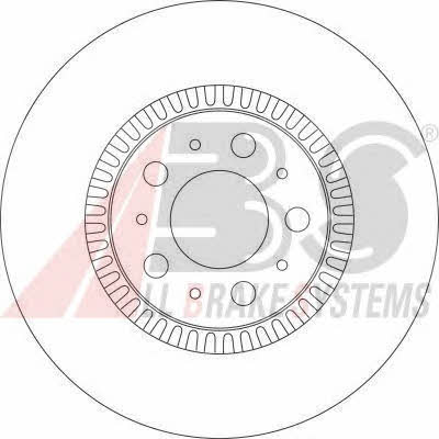 Front vented brake disc ABS 17012
