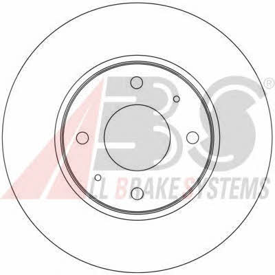 Front vented brake disc ABS 17022