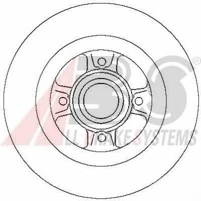 Rear solid brake disc ABS 17029