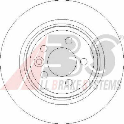 ABS 17060 Rear solid brake disc 17060 17060 ABS Rear solid brake disc