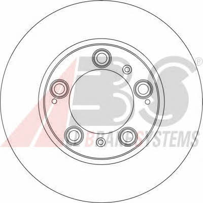 Front brake disc ventilated ABS 17074
