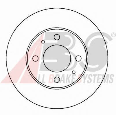 ABS 15044 Unventilated front brake disc 15044