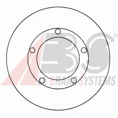 ABS 15314 Unventilated front brake disc 15314
