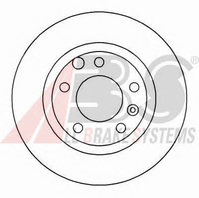ABS 15632 Rear brake disc, non-ventilated 15632