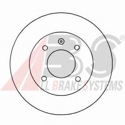 ABS 15701 Unventilated front brake disc 15701