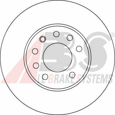 Front vented brake disc ABS 17368