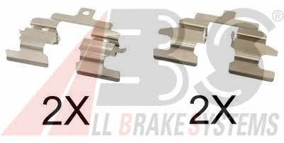 ABS 1737Q Mounting kit brake pads 1737Q