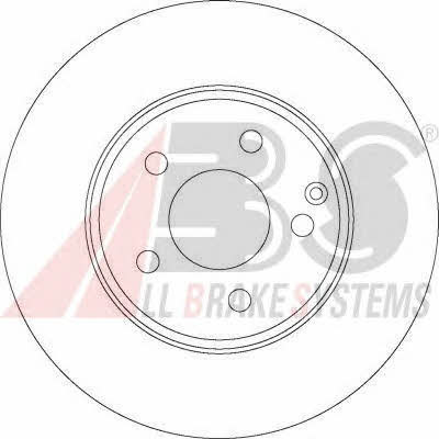 ABS 17403 Front vented brake disc 17403 17403 ABS Front vented brake disc