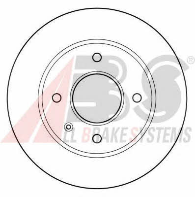 Front brake disc ventilated ABS 15728