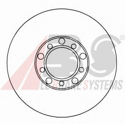 Unventilated front brake disc ABS 15740