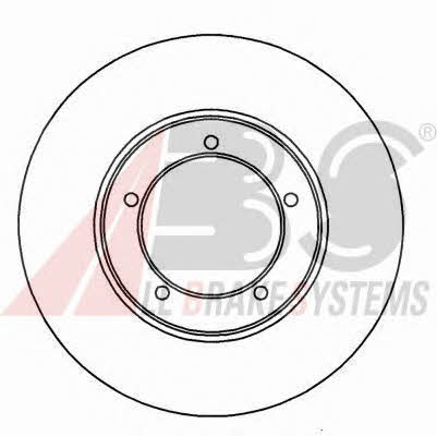 ABS 15758 Front brake disc ventilated 15758