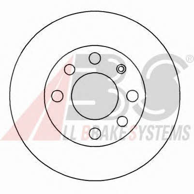 Front vented brake disc ABS 15770