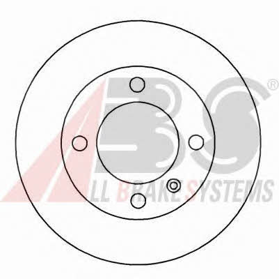 ABS 15772 Front brake disc ventilated 15772