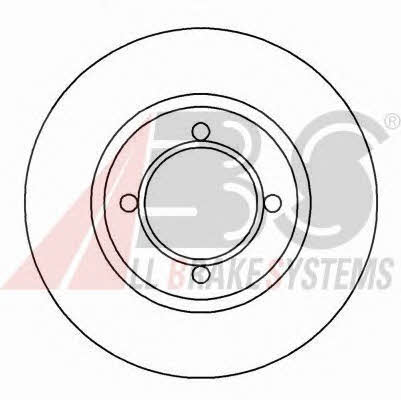 ABS 15803 Front brake disc ventilated 15803