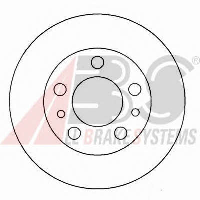 ABS 15916 Front brake disc ventilated 15916