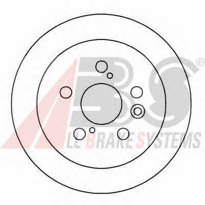 ABS 15990 Rear solid brake disc 15990 15990 ABS Rear solid brake disc