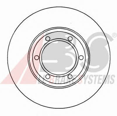 ABS 15998 Front brake disc ventilated 15998