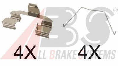 ABS 1607Q Mounting kit brake pads 1607Q