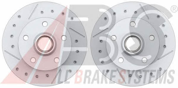 ABS 16081S Rear ventilated brake disc 16081S