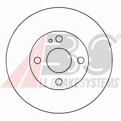 ABS 16087 Front vented brake disc 16087 16087 ABS Front vented brake disc