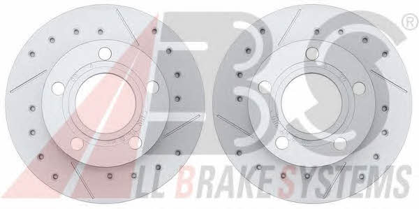 ABS 16099S Rear ventilated brake disc 16099S