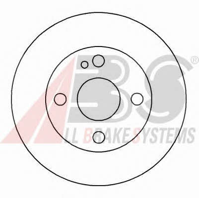 Front vented brake disc ABS 16148