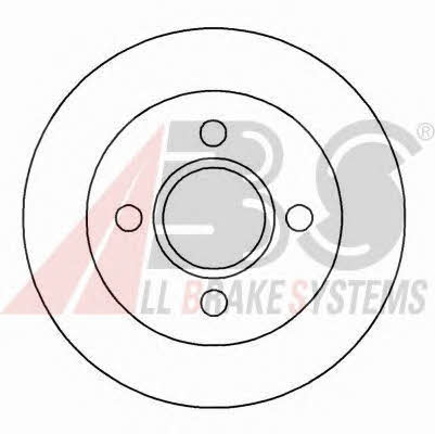 Rear vented brake disc ABS 16191