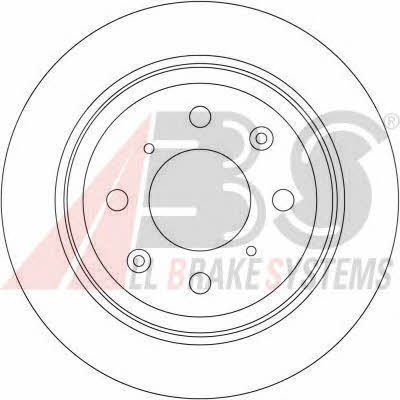 Rear solid brake disc ABS 16192