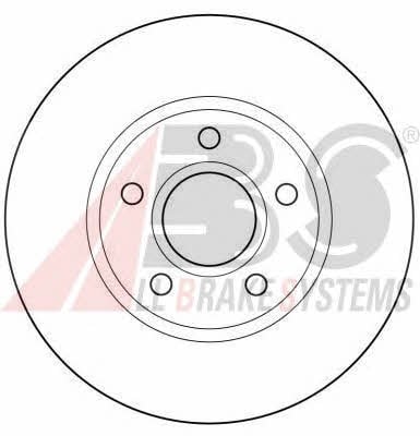 ABS 16209 Front brake disc ventilated 16209