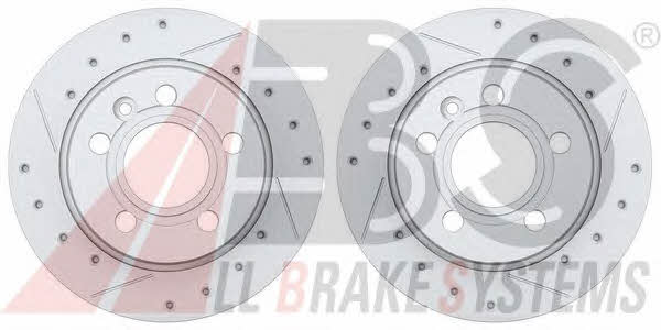 ABS 16298S Rear ventilated brake disc 16298S