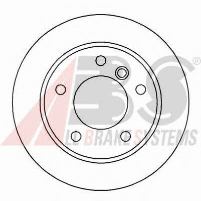 ABS 16339 Rear ventilated brake disc 16339