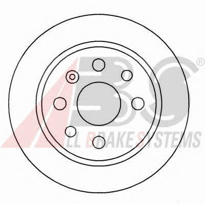 ABS 16488 Rear solid brake disc 16488 16488 ABS Rear solid brake disc