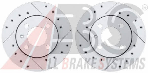 ABS 16541S Front brake disc ventilated 16541S