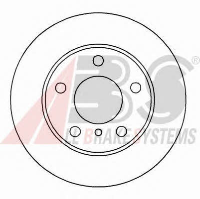 Front brake disc ventilated ABS 16567