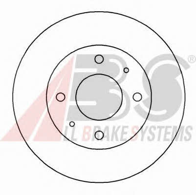 Front vented brake disc ABS 16590