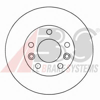 ABS 16872 Rear brake disc, non-ventilated 16872