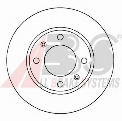 ABS 16876 Rear solid brake disc 16876 16876 ABS Rear solid brake disc
