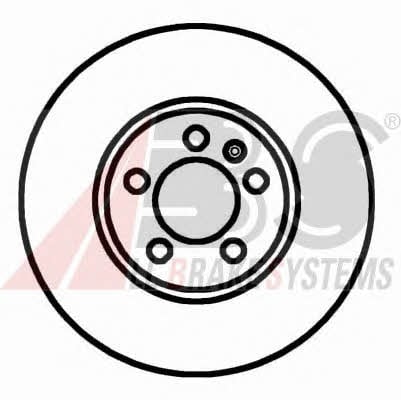 Front vented brake disc ABS 16881
