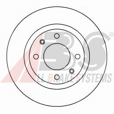 Unventilated front brake disc ABS 16899