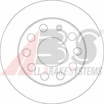 Rear solid brake disc ABS 17520