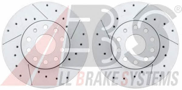 ABS 17521S Front brake disc ventilated 17521S