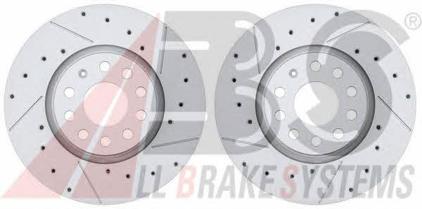 ABS 17558S Front brake disc ventilated 17558S